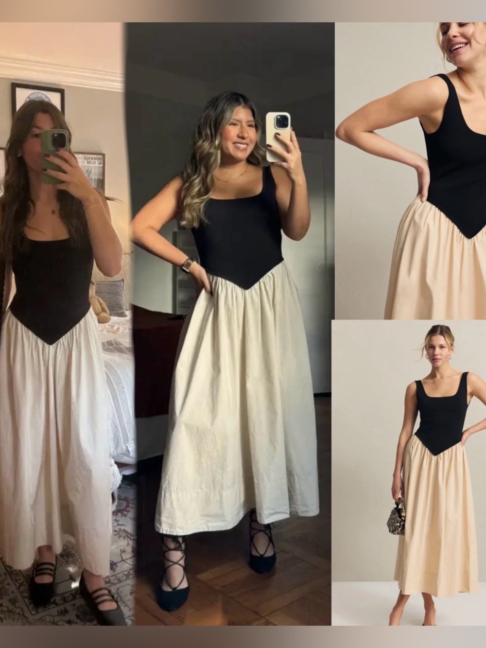 Ronny Kobo
Verda Poplin and Knit Combo Sleeveless Midi Dress size Medium